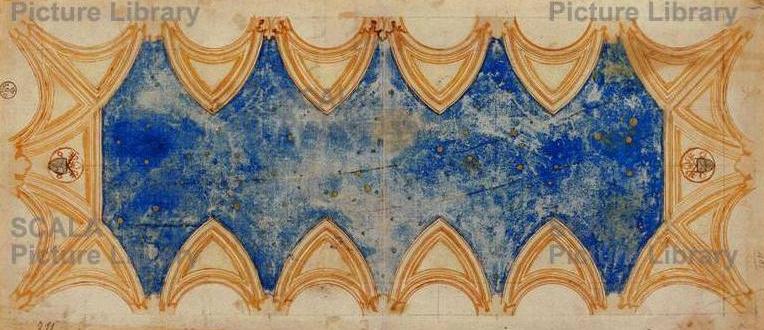 Volta della cappella Sistina con cielo stellato, da Piermatteo D’Amelia, Gabinetto Disegni e Stampe, Gallerie degli Uffizi, Firenze