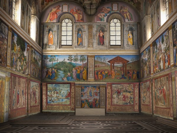 Ricostruzione grafica della Cappella Sistina di Vincenzo Farinella